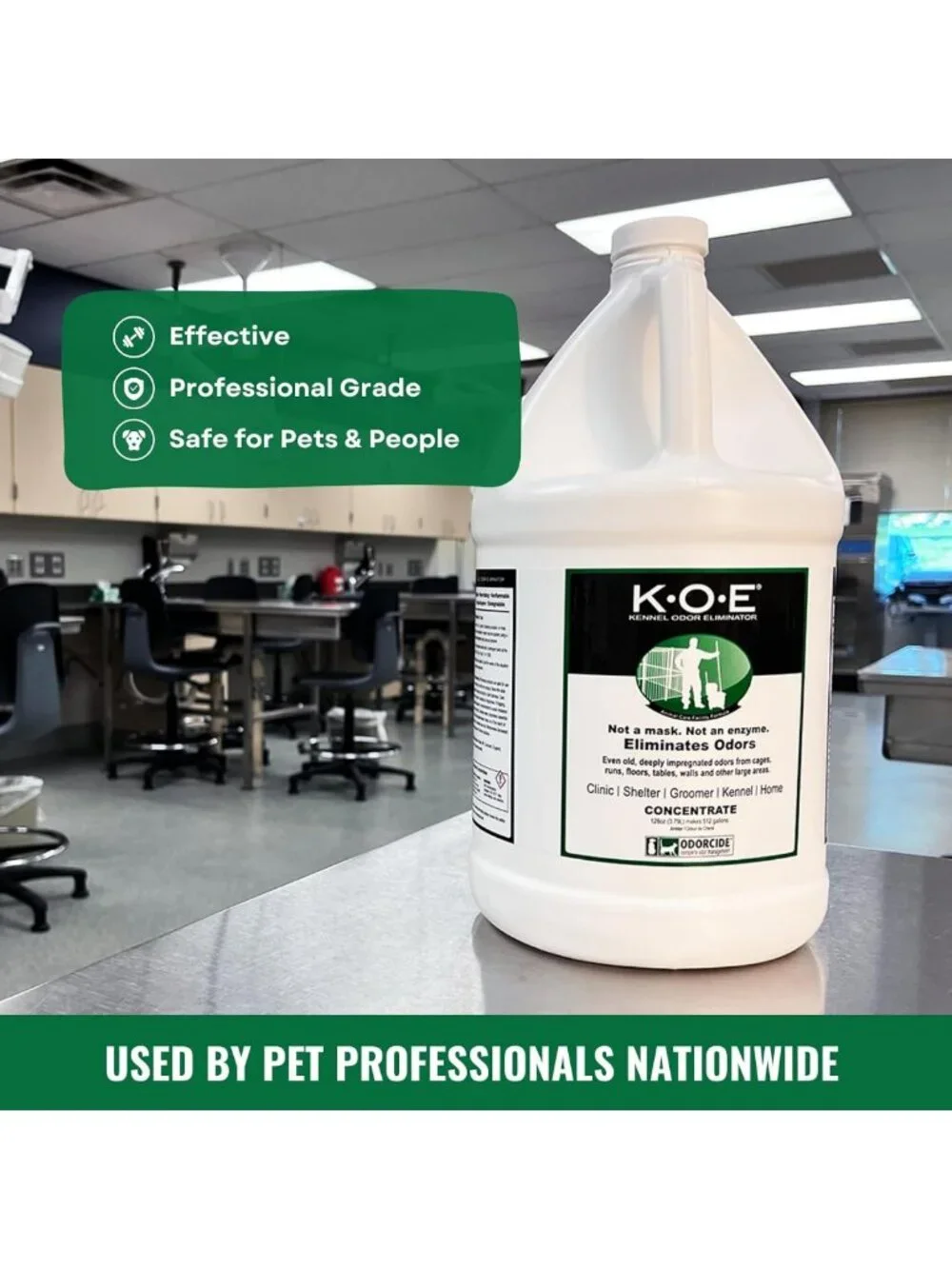 Pet Odor Eliminator Concentrate - Strong Odor Control for Cages, Floors & Home